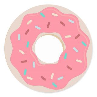 Pink Donut Sticker