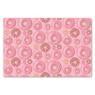 Pink Donuts Assorted Pattern Tissue Paper