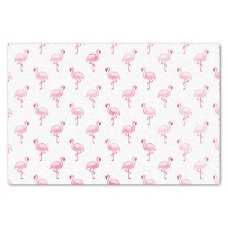 Pink Flamingo Birthday Party Pattern Tissue Paper