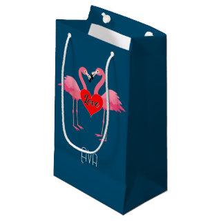 Pink Flamingo Love Design - Gift Bag - Small