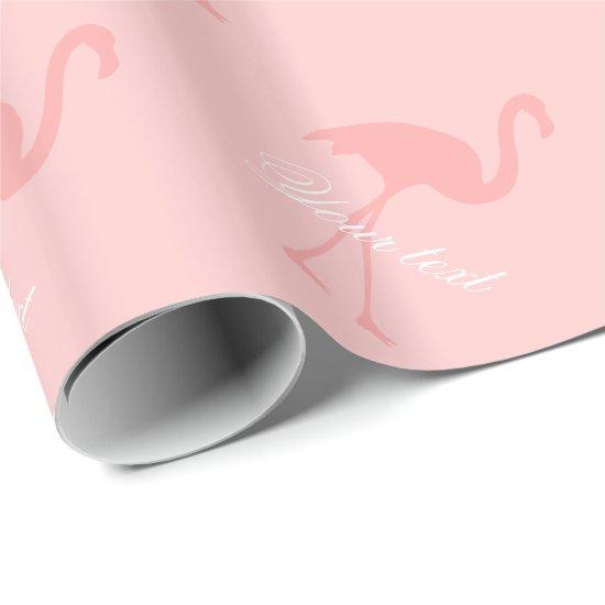 Pink flamingo  | Personalized text