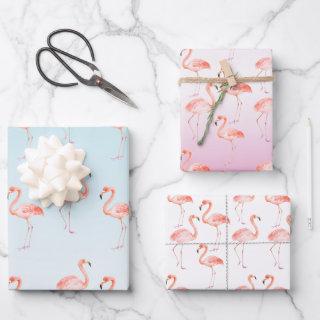 Pink Flamingos Watercolor    Sheets