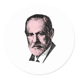 Pink Freud Sigmund Freud Classic Round Sticker