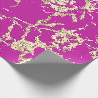 Pink Fuchsia Gold Marble Strokes Gift Idea