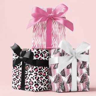 Pink Girly Animal Chic Dot Tropical Floral Pattern  Sheets