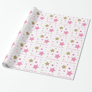 Pink & Gold Twinkle Star Baby Shower