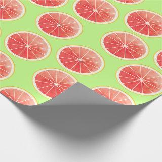 Pink Grapefruit Slices Pattern