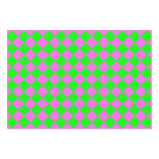 Pink Green Checker Diamond Pattern  Sheets