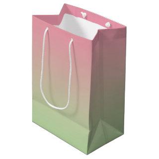 Pink & Green Ombre Medium Gift Bag