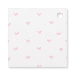Pink Heart Shape Glasses Valentines Day Tag