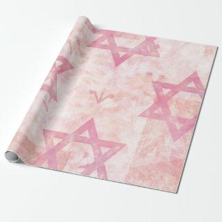 Pink Jewish Star Design