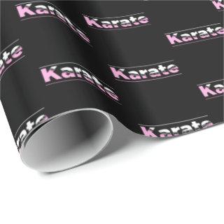 Pink Karate Martial Arts Modern Typography