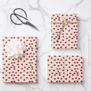 Pink Ladybug  Pattern Gift  Sheets