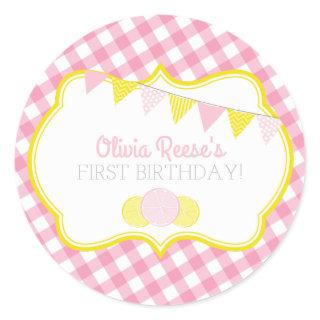 Pink Lemonade Party Sticker