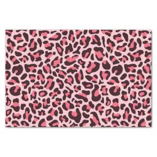 Pink Leopard Print Cheetah Print Decoupage Tissue Paper
