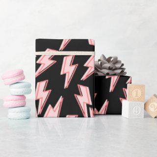 Pink Lightning Bolts Pattern