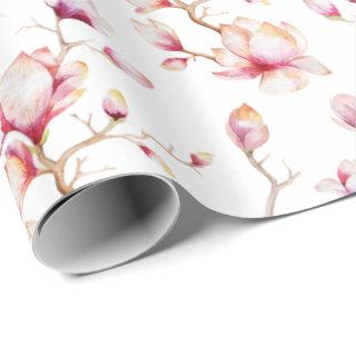 Pink Magnolia Pattern {pick your color}