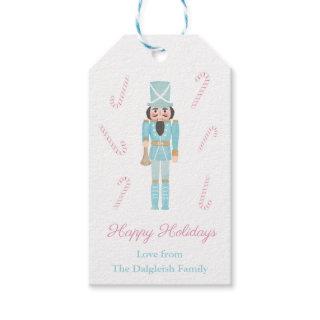 Pink Mint Nutcracker Ballet Candy Canes Holidays Gift Tags