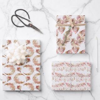 Pink Moons and Flowers  Sheets