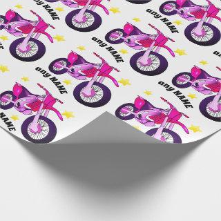 Pink Motorcycle and Custom Message