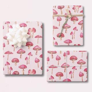 Pink Mushroom Pattern  Sheets