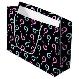 Pink or Blue Baby Reveal Large Gift Bag