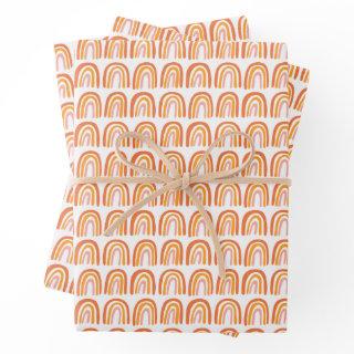 Pink Orange Pattern Rainbow Gift  Sheets