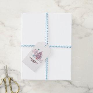 Pink Pastel Nutcracker Christmas  Gift Tags