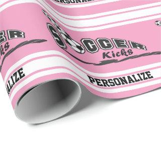 Pink Personalize Soccer