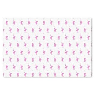 Pink Polo Player Tissue Paper