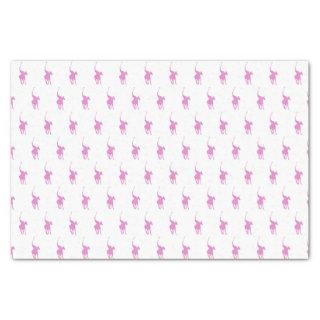 Pink Polo Player Tissue Paper