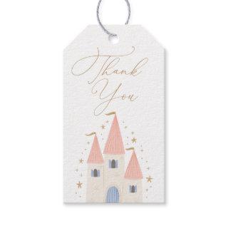 Pink Princess Castle Girl Birthday Party Gift Tags