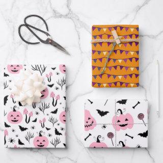 PINK PUMPKIN HALLOWEEN  SHEETS