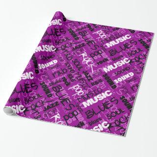 Pink Rock Pop R & B Music Text
