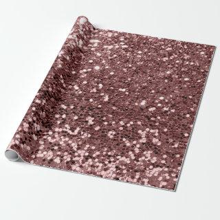 Pink Rose Gold Sequin Glitter Shiny Effect Bean