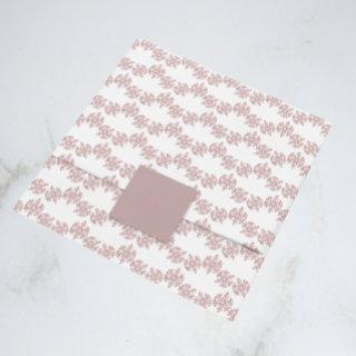 Pink Rose Gold Snowflake Winter Sweet 16 Tissue Paper