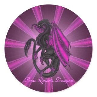 Pink Rose Quartz Dragon Stickers