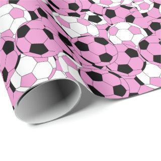 Pink Soccer Ball Collage