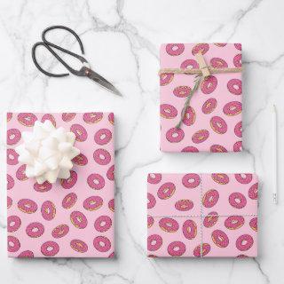 Pink Sprinkle Donut Pattern  Sheets