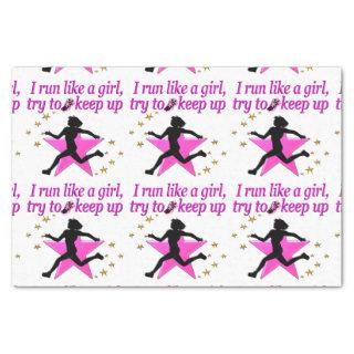 PINK STAR TRACK AND FIELD CHAMPION TISSUE PAPER