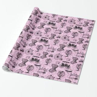 Pink Steampunk Pattern