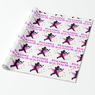 PINK SUPER STAR SOFTBALL IS MY LIFE DESIGN