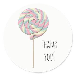 Pink Swirl Lollipop Sticker