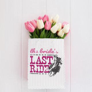 Pink The Bride's Last Ride Medium Gift Bag