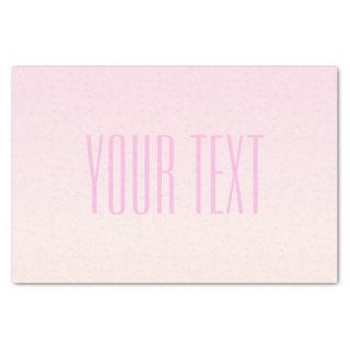 Pink to Peach Sunset Ombre with Customizable Text Tissue Paper
