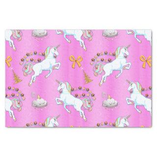Pink Unicorn Christmas Tissue Paper