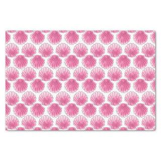 Pink Watercolor Seashell Tissue Paper