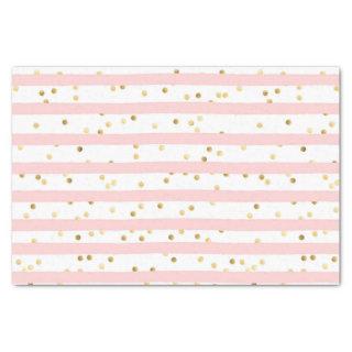 Pink Watercolor Stripes Tissue Paper