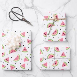 Pink Watermelons, Watermelon Seeds, Summer Pattern  Sheets