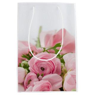 Pink Wedding Roses Medium Gift Bag